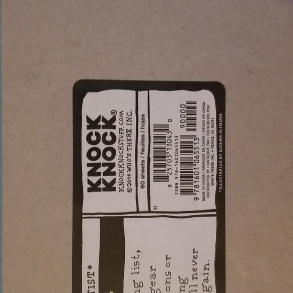 Knock Knock What To Pack List Pad - Picture 6 of 7